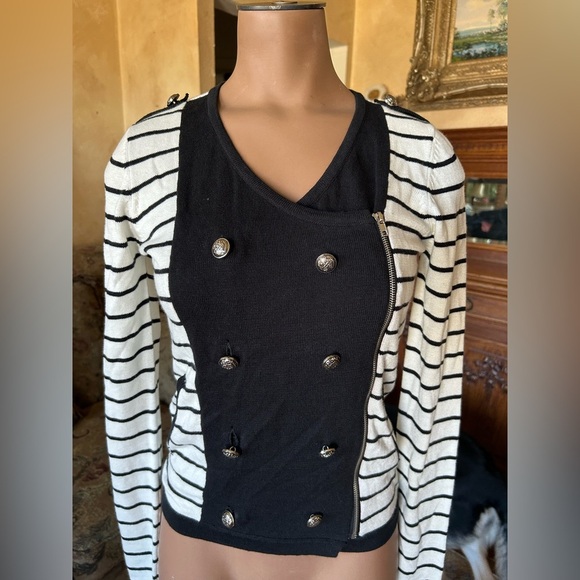 Y2K Forever 21 Nautical Military Inspired Cardigan - Picture 1 of 7
